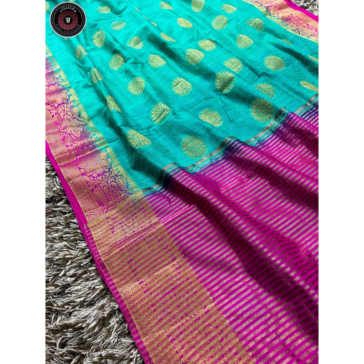 Jute matka silk saree
