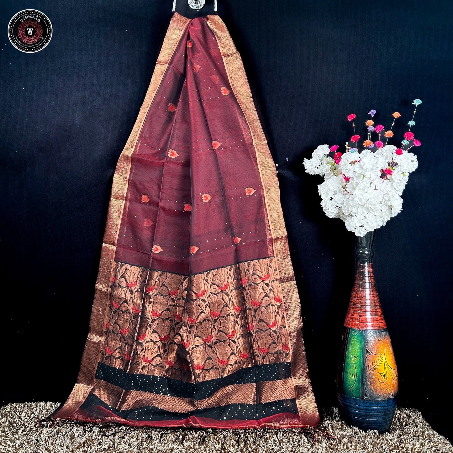 Pure Maslin Benarasi sarees