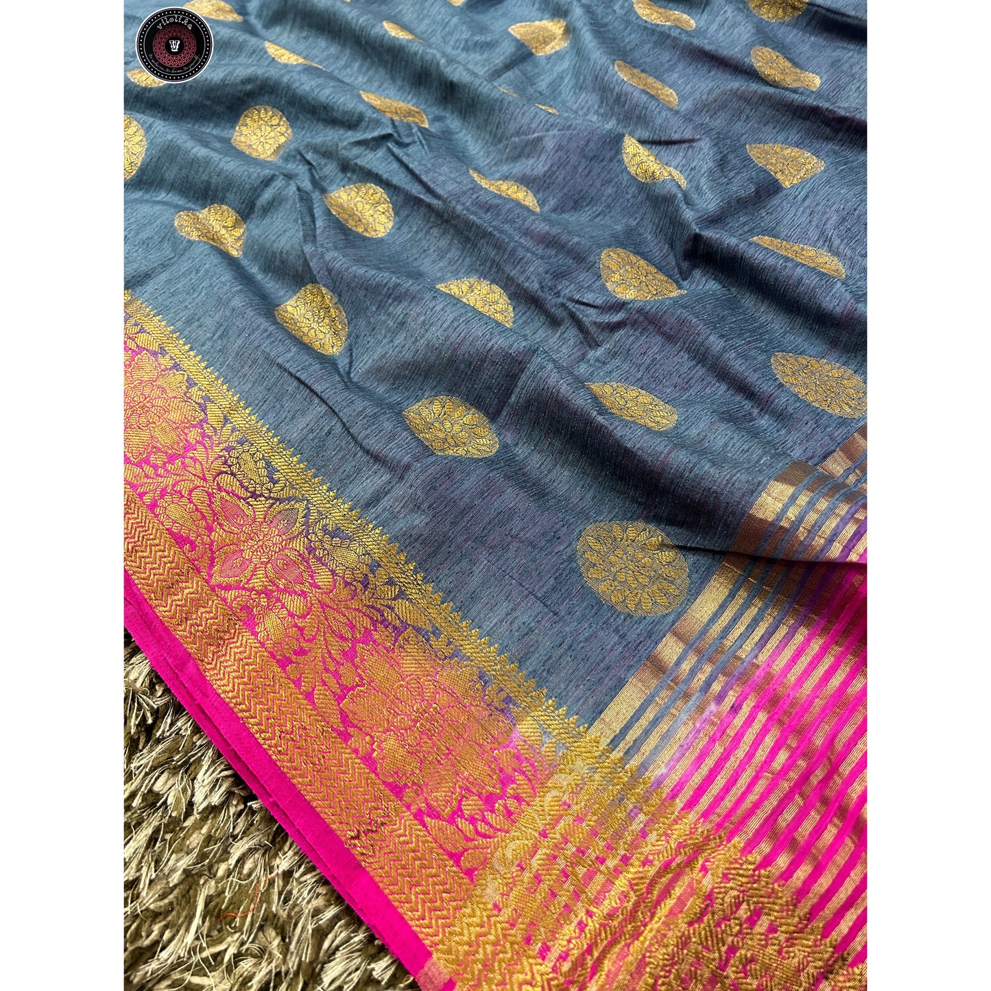 Jute matka silk saree