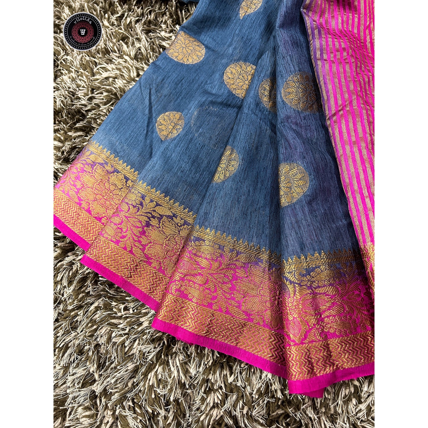 Jute matka silk saree