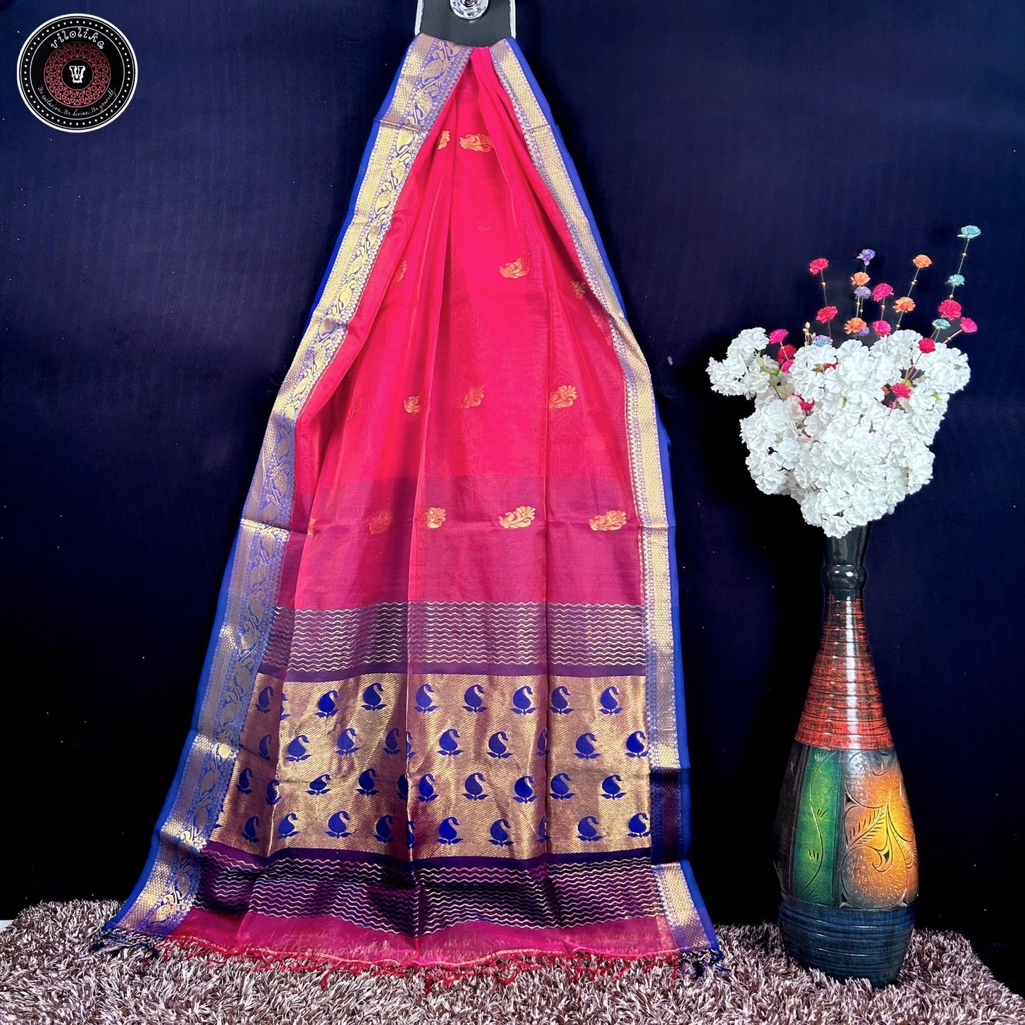 Pure Maslin Benarasi sarees