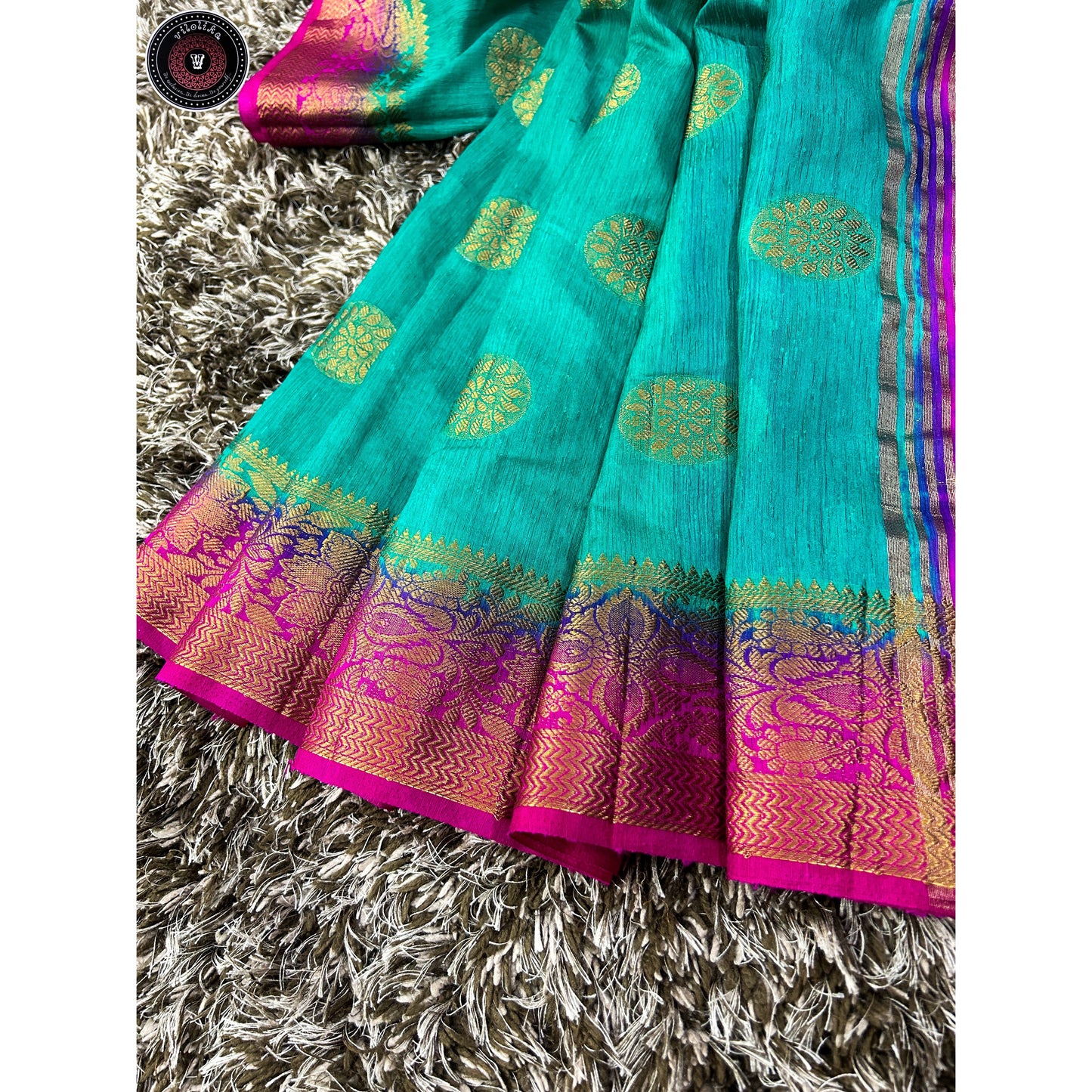 Jute matka silk saree
