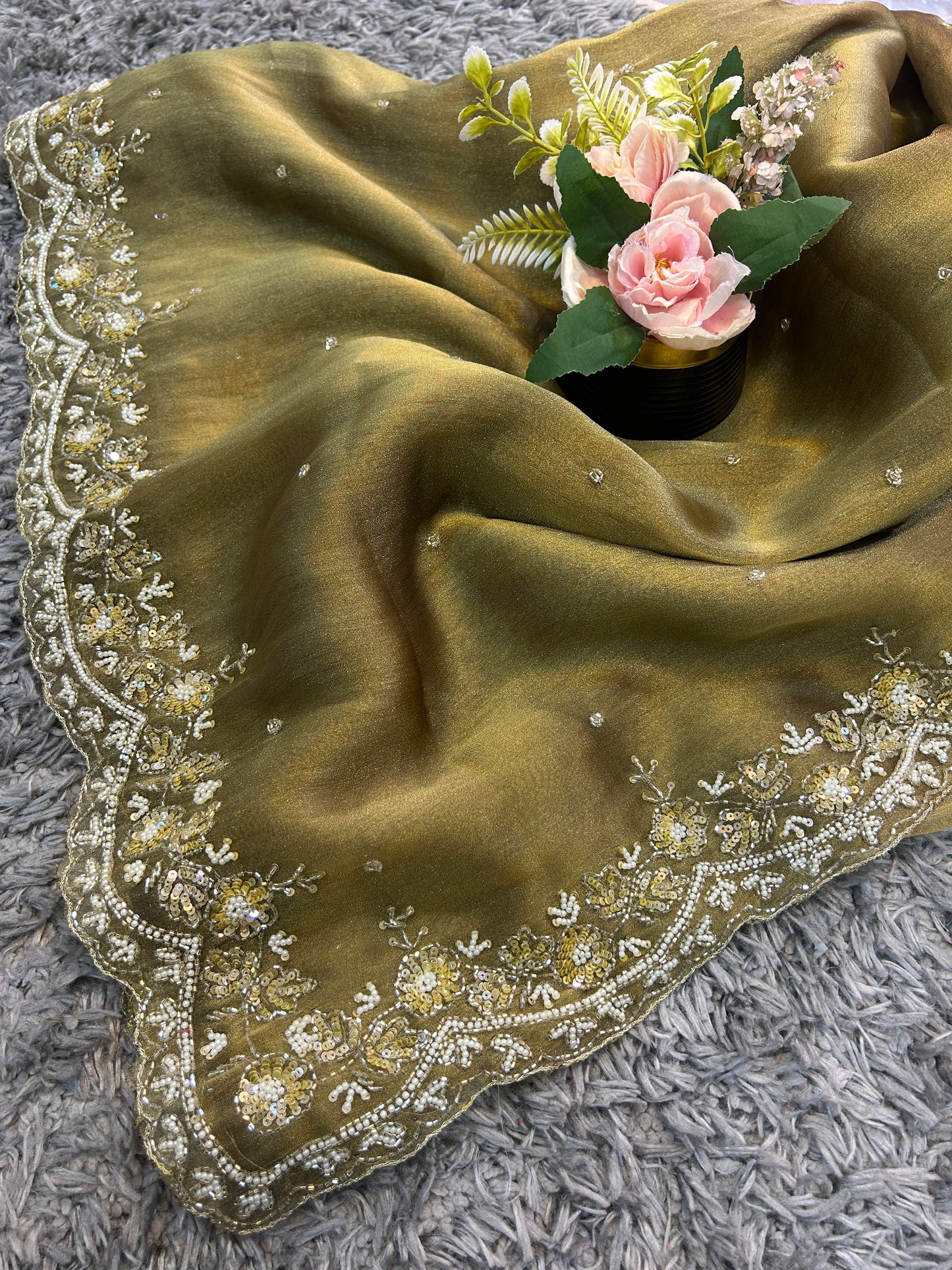 Jhalak Premium Tissue Saree