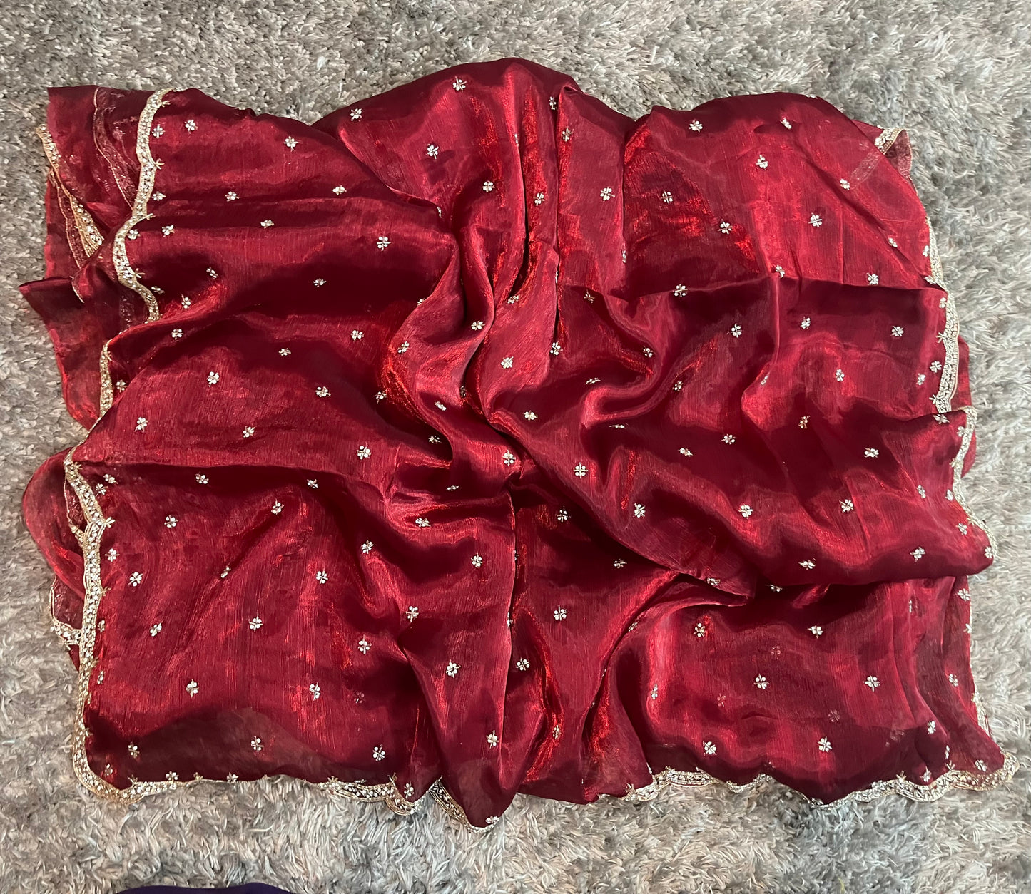 Jimmy choo saree with allover floral butta