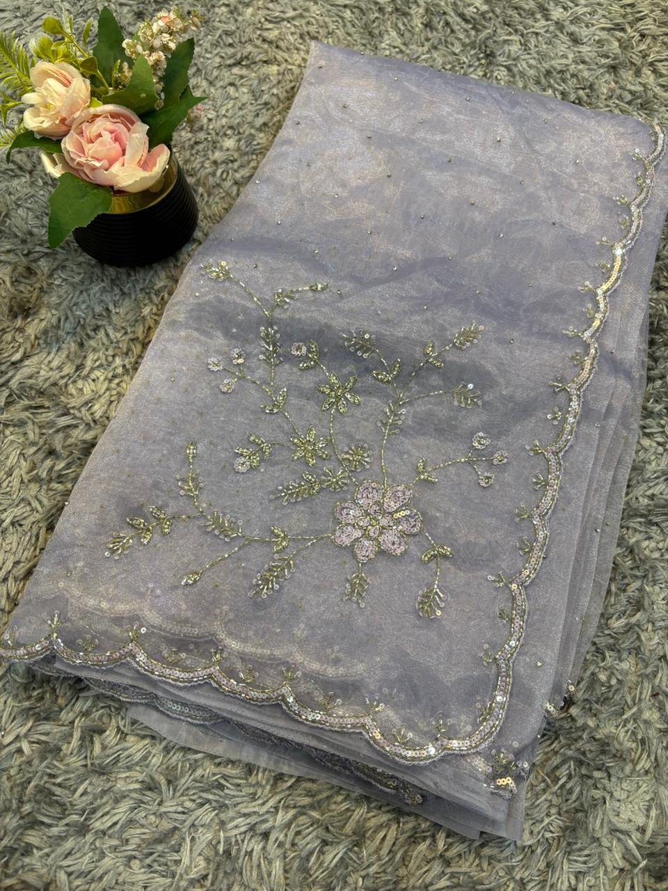 Viva Tissue Organza Saree – Ethereal Organza Finish