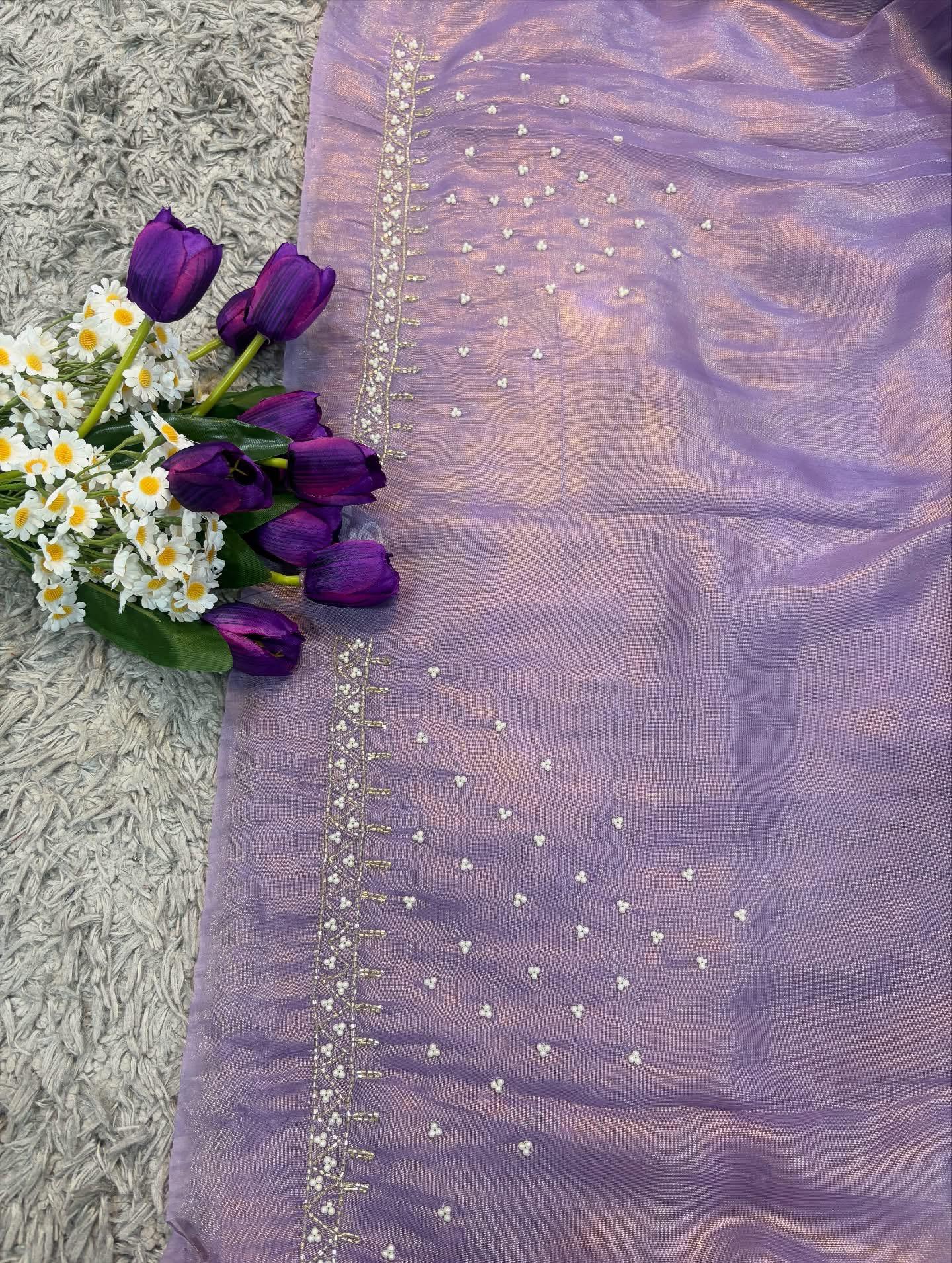 Priti Pure Tissue Saree – Elegance in Every Drape
