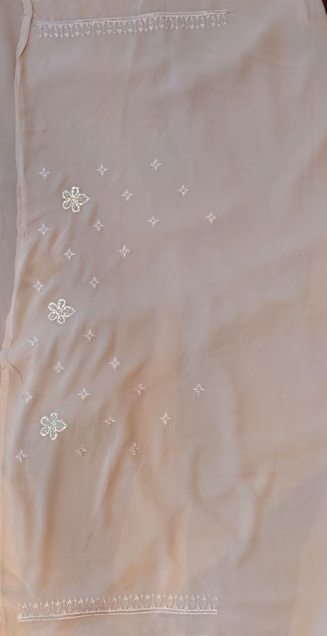 Nathni designer georgette saree