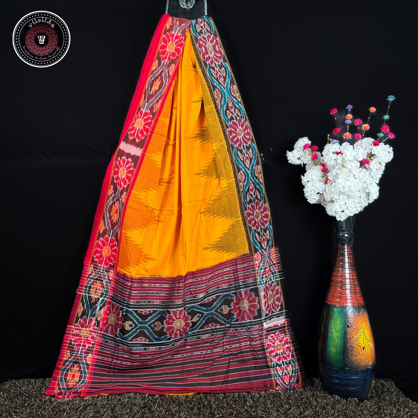 Pure Sambalpuri Ikkat Cotton Saree