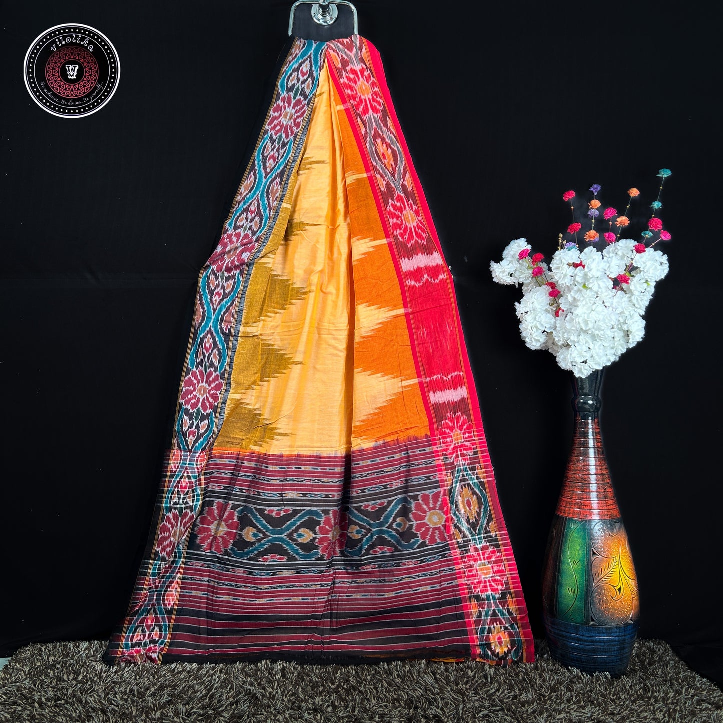 Pure Sambalpuri Ikkat Cotton Saree