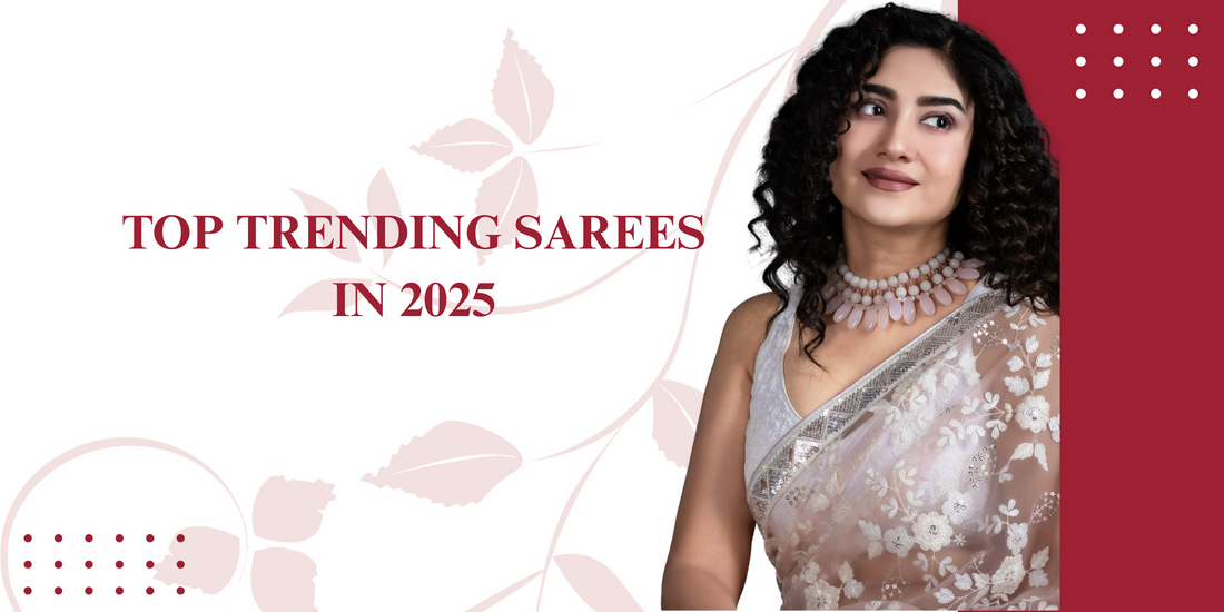 Top Trending Sarees in 2025: Fendy, Jimmy Choo, Crush Tissue, Organza & Luxury Saree Styles