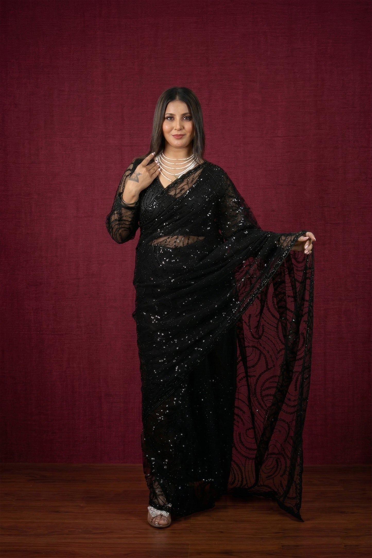 Netra Designer Net Saree