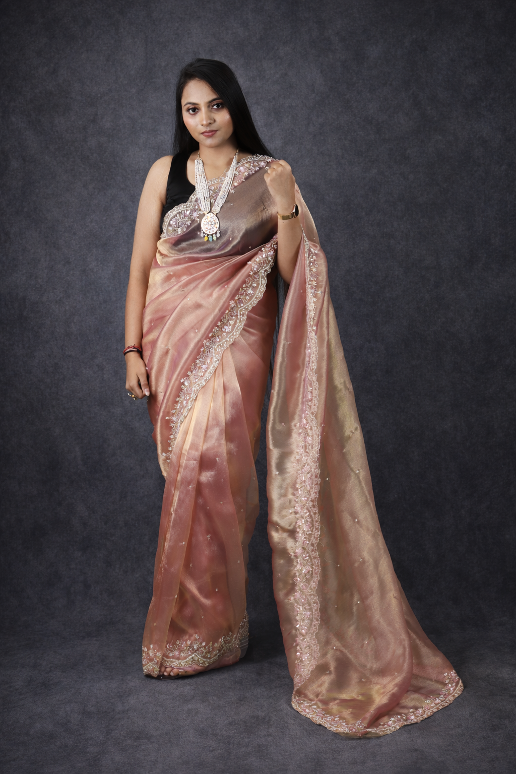 Jhalak Premium Tissue Saree