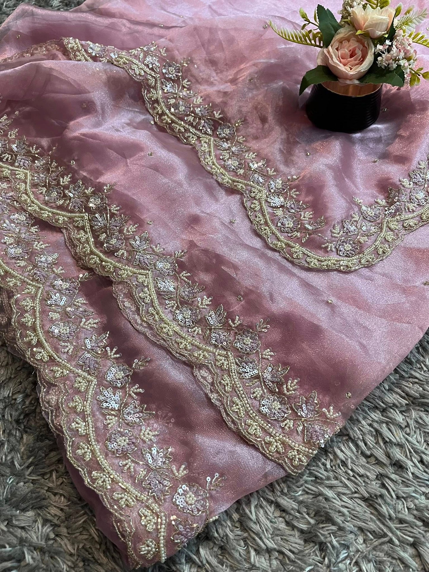 Jhalak Tissue Organza Saree – Ethereal Tissue-Organza Fabric