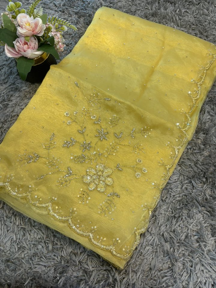 Viva Tissue Organza Saree – Ethereal Organza Finish