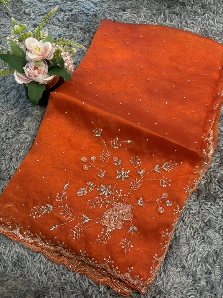 Viva Tissue Organza Saree – Ethereal Organza Finish