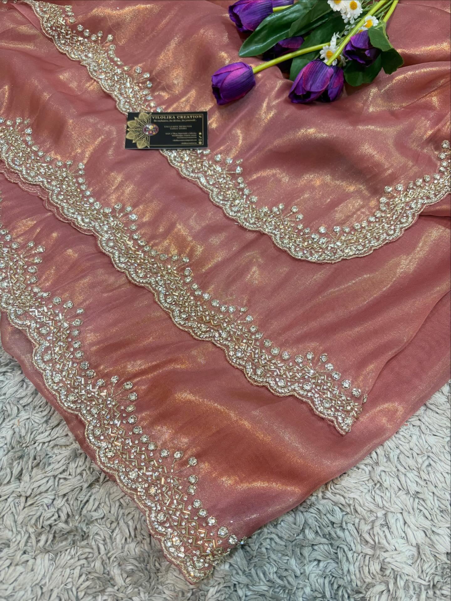 Purnika Pure Tissue Sarees