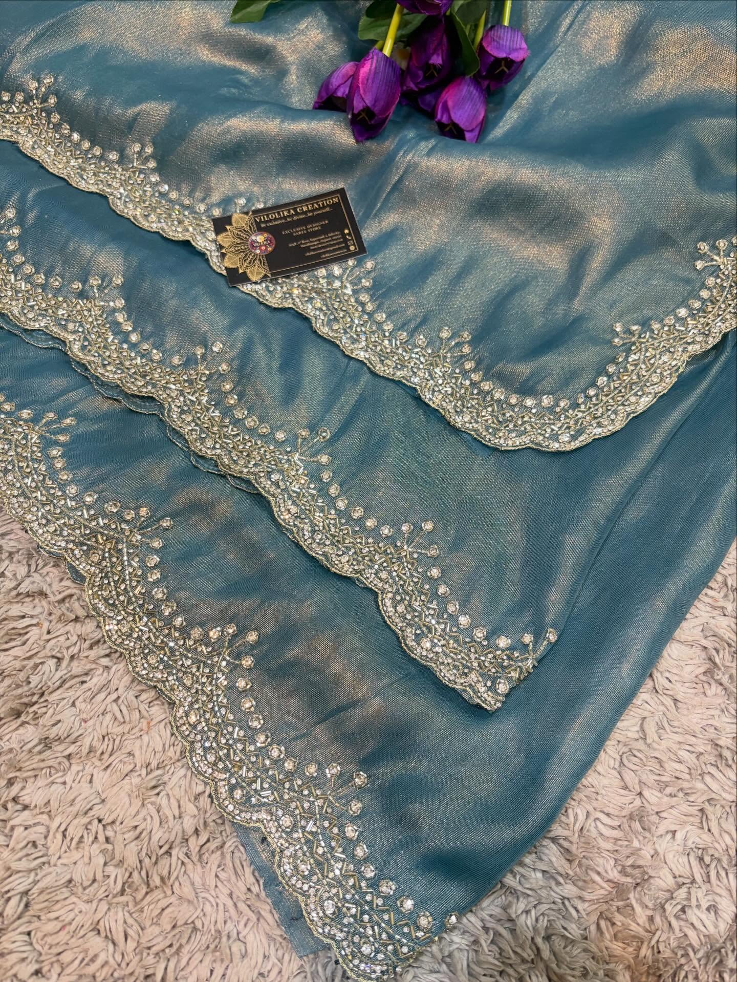 Purnika Pure Tissue Sarees
