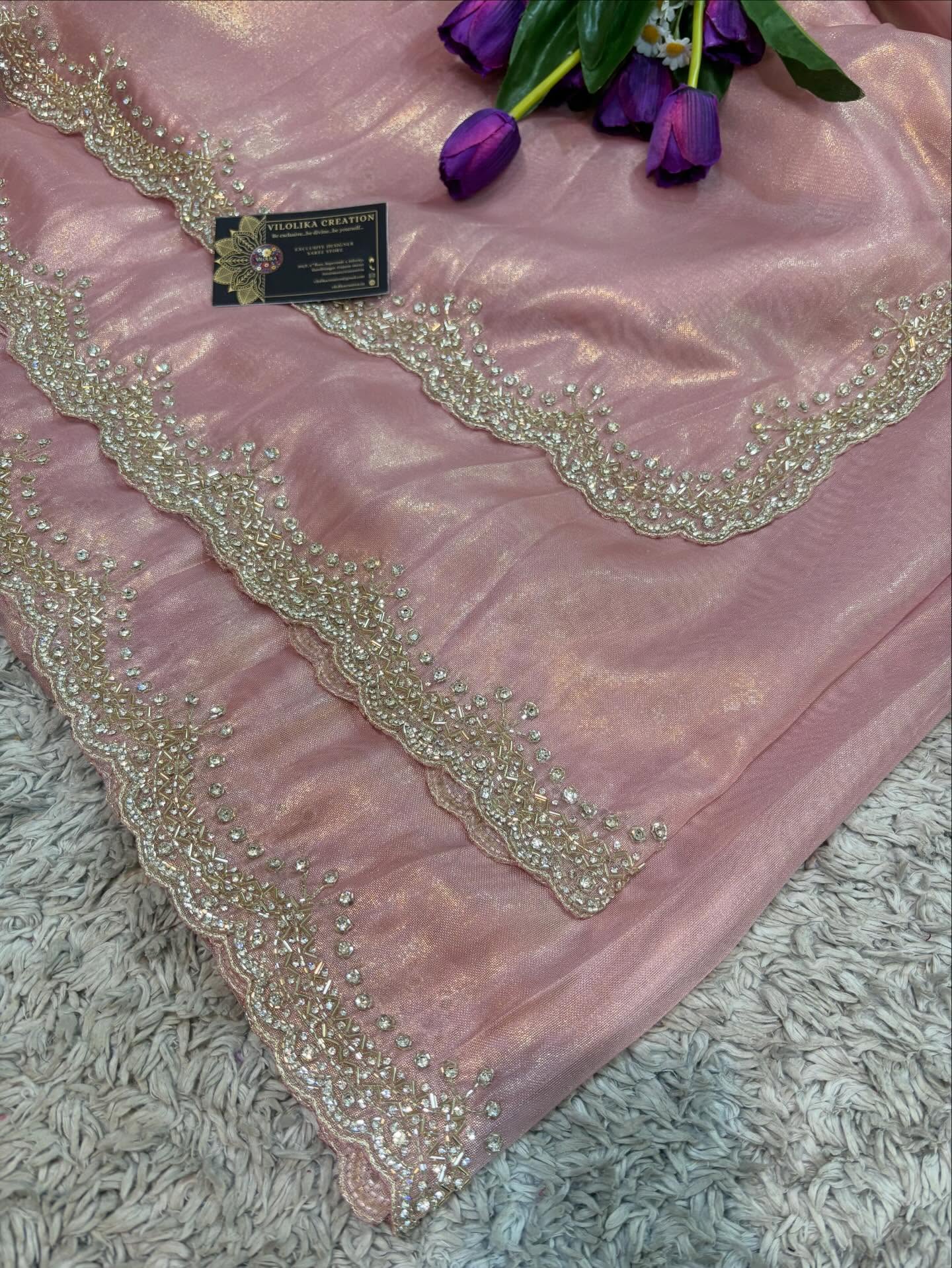 Purnika Pure Tissue Sarees