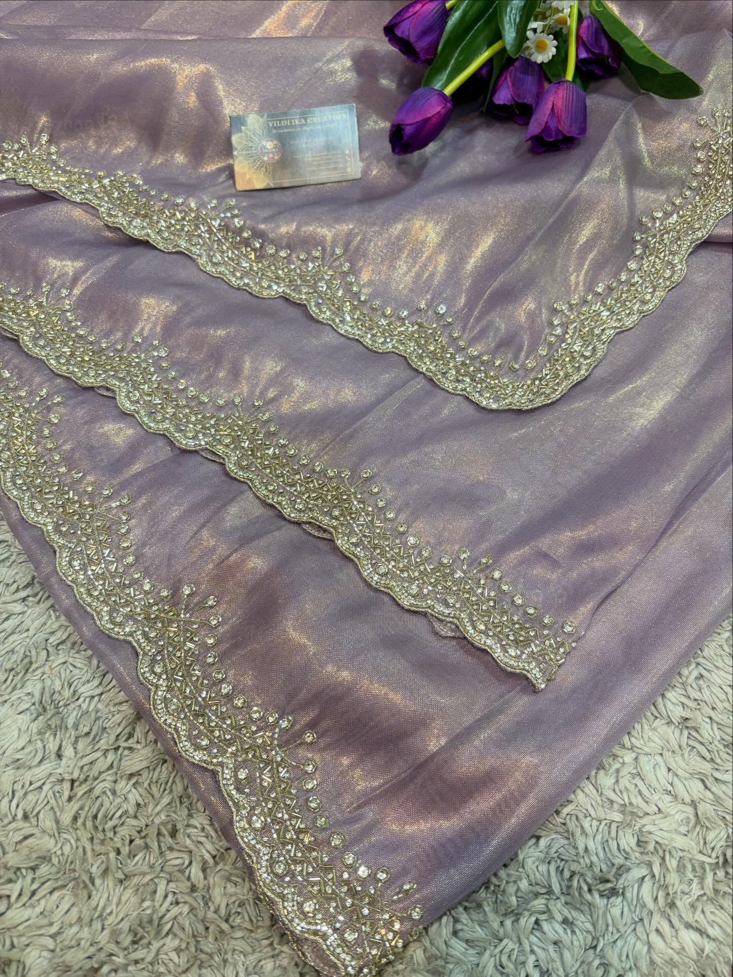 Purnika Pure Tissue Sarees