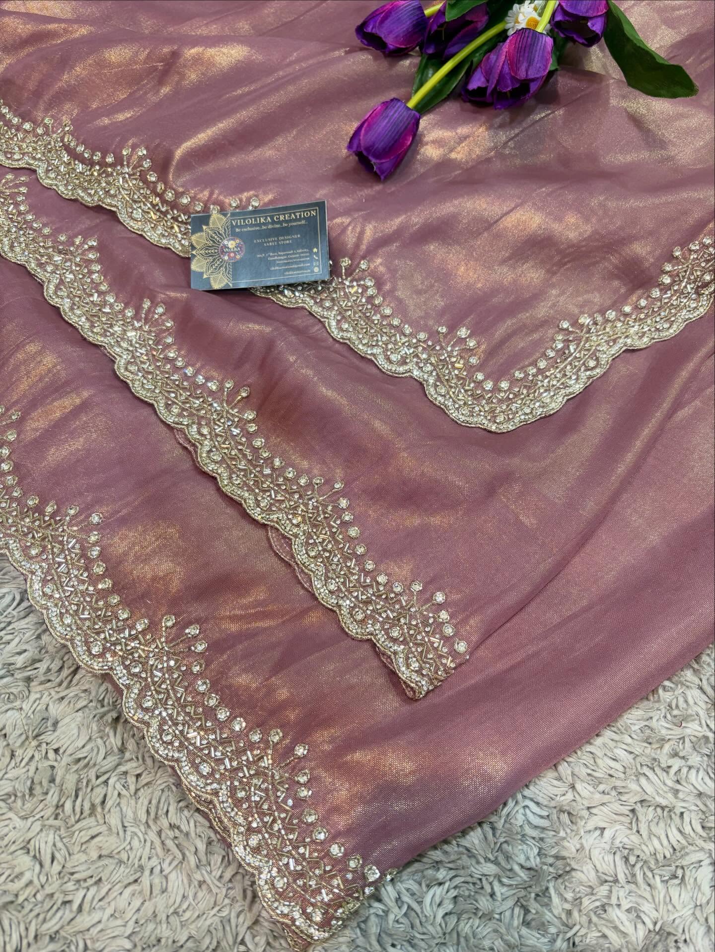 Purnika Pure Tissue Sarees