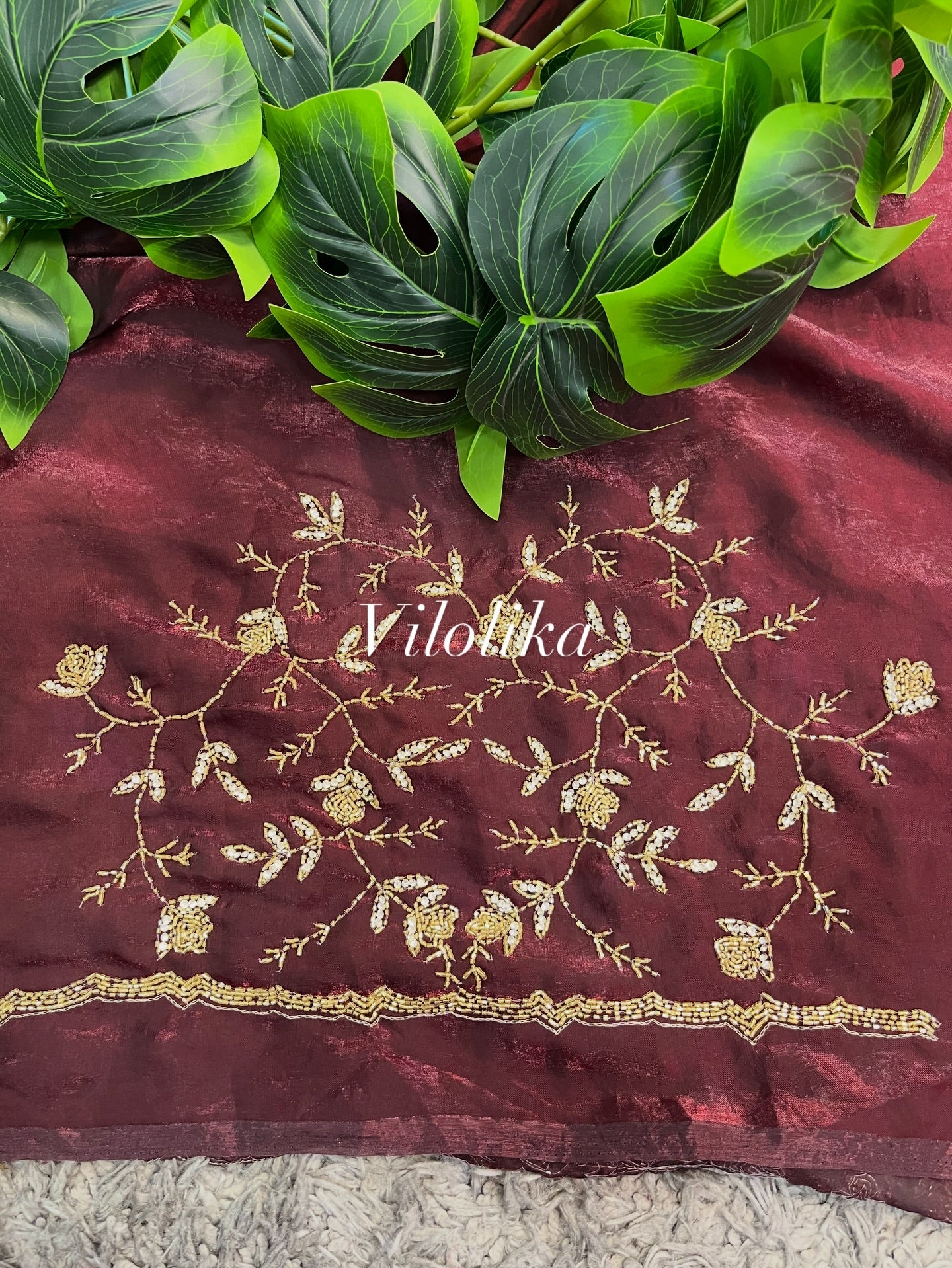Jiniya Fendy Satin Saree