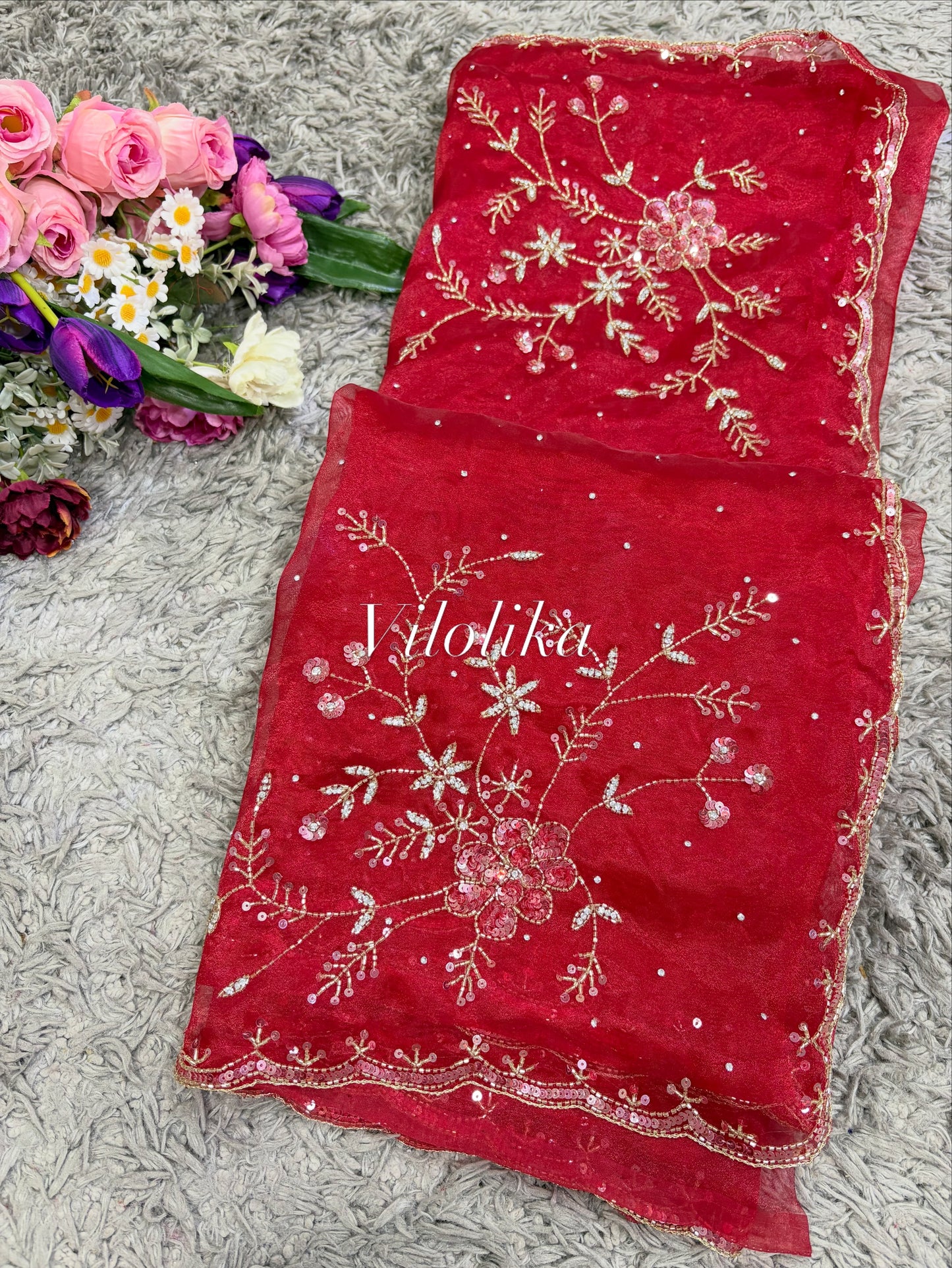 Viva Tissue Organza Saree – Ethereal Organza Finish