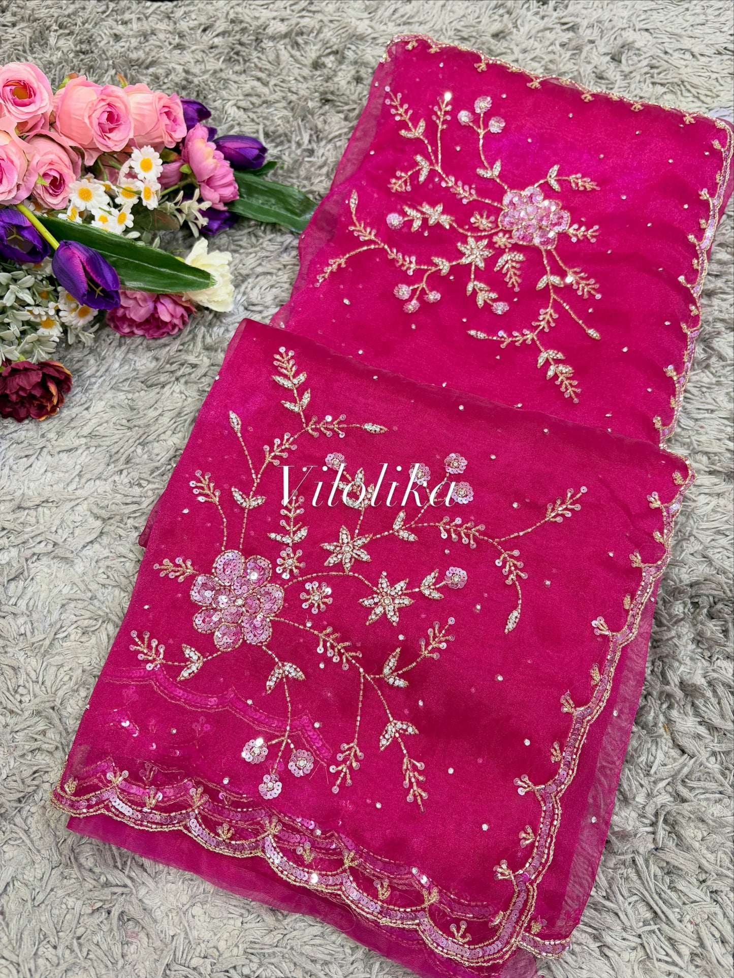 Viva Tissue Organza Saree – Ethereal Organza Finish