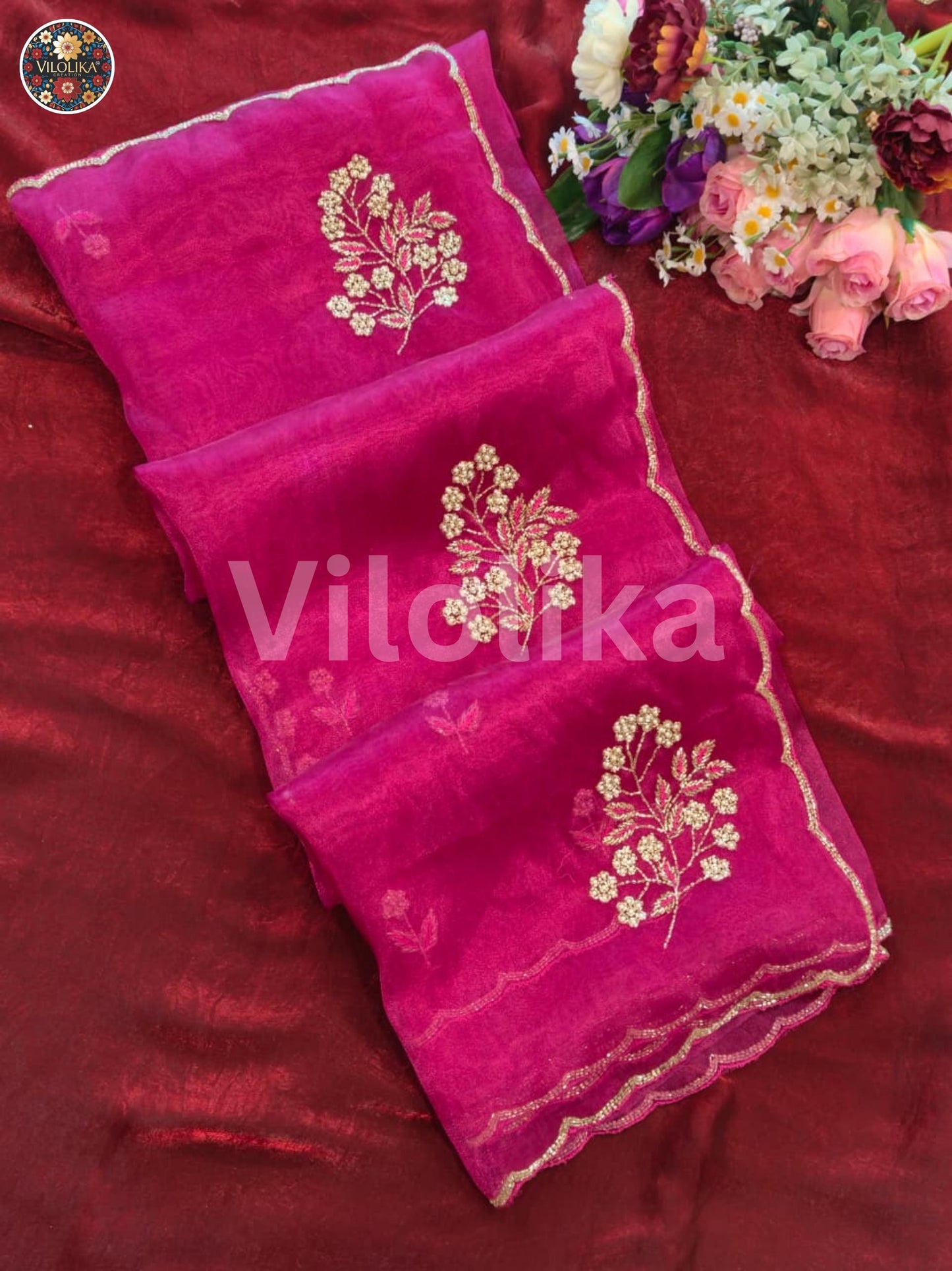 Star Tissue Organza Saree