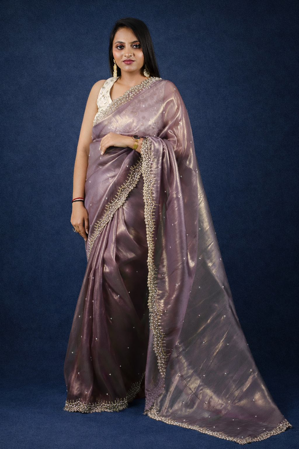 Priti Pure Tissue Saree – Elegance in Every Drape