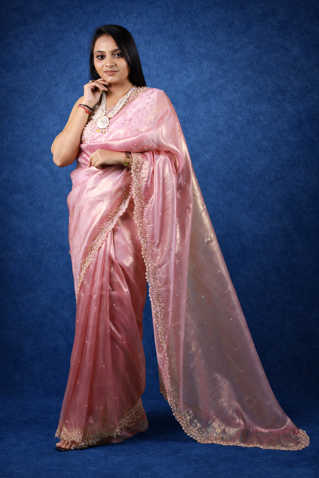 Priti Pure Tissue Saree – Elegance in Every Drape