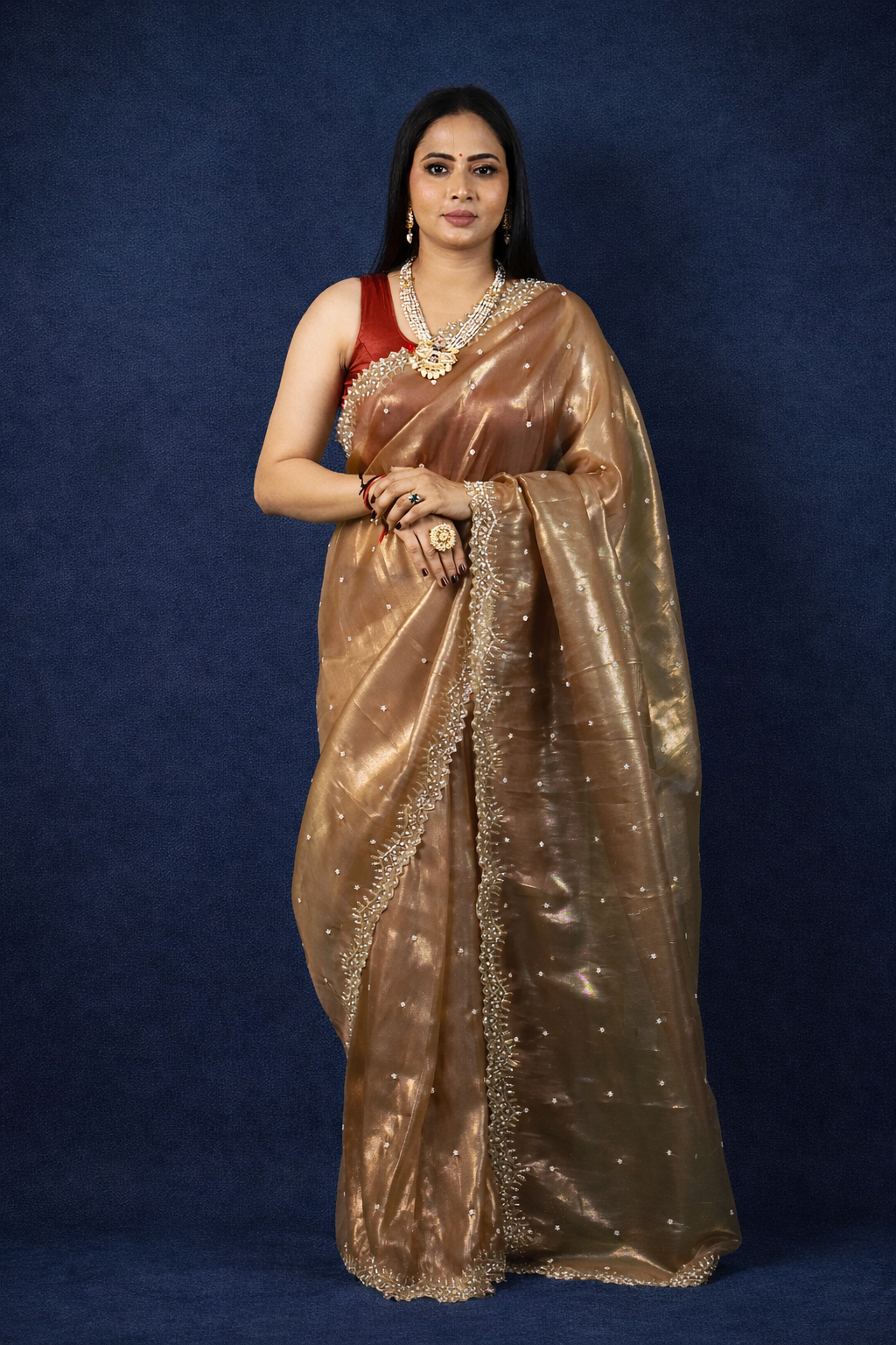 Priti Pure Tissue Saree – Elegance in Every Drape