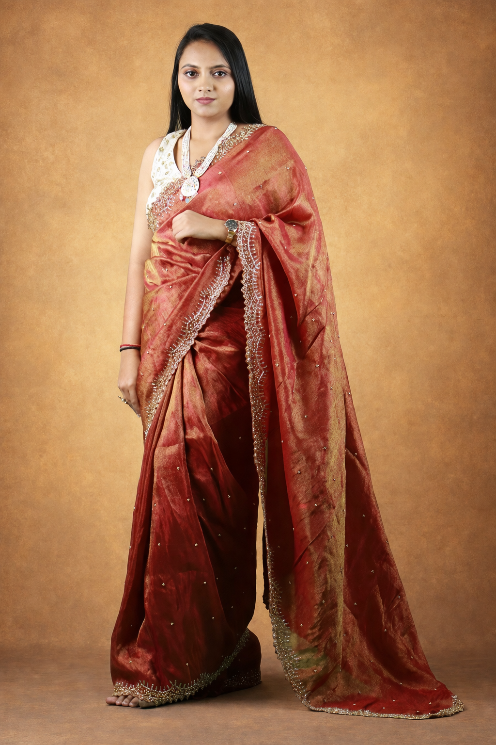 Priti Tissue Silk Saree