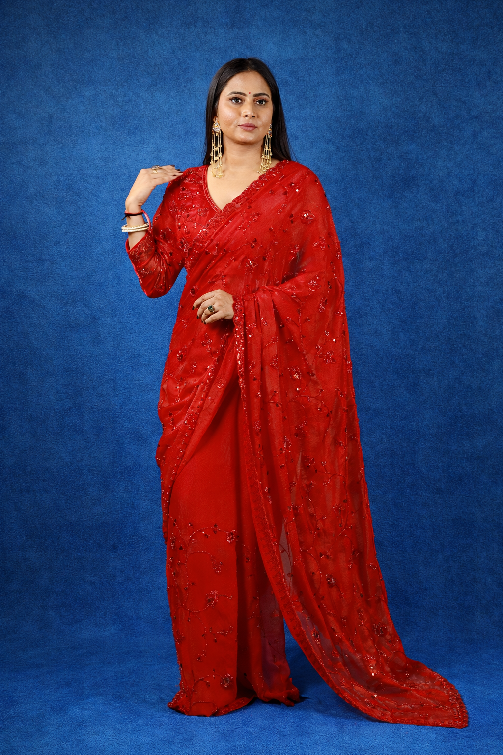 Komal Fendy Satin Saree