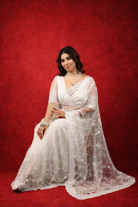 Chamak 1 Designer Net Saree