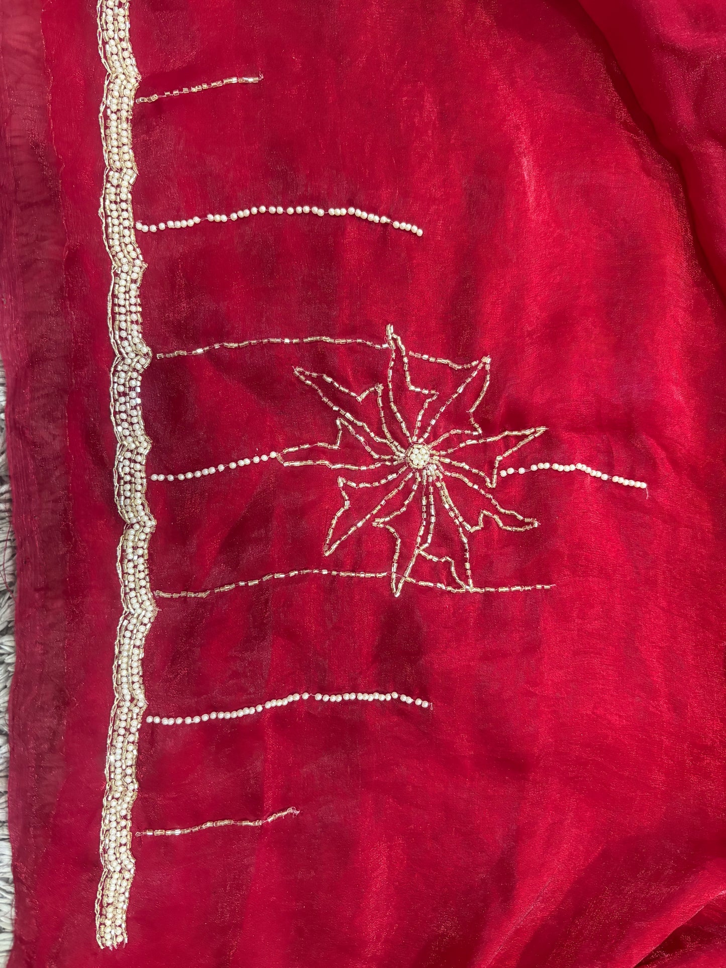 Pihu Velvet Satin Saree – Rich Satin Finish, Hand-Elegance