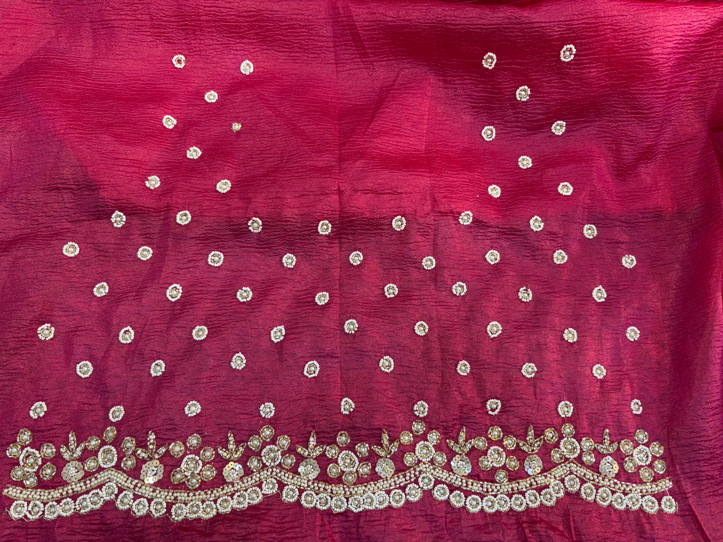 SHRUTI CRUSH TISSUE SAREE