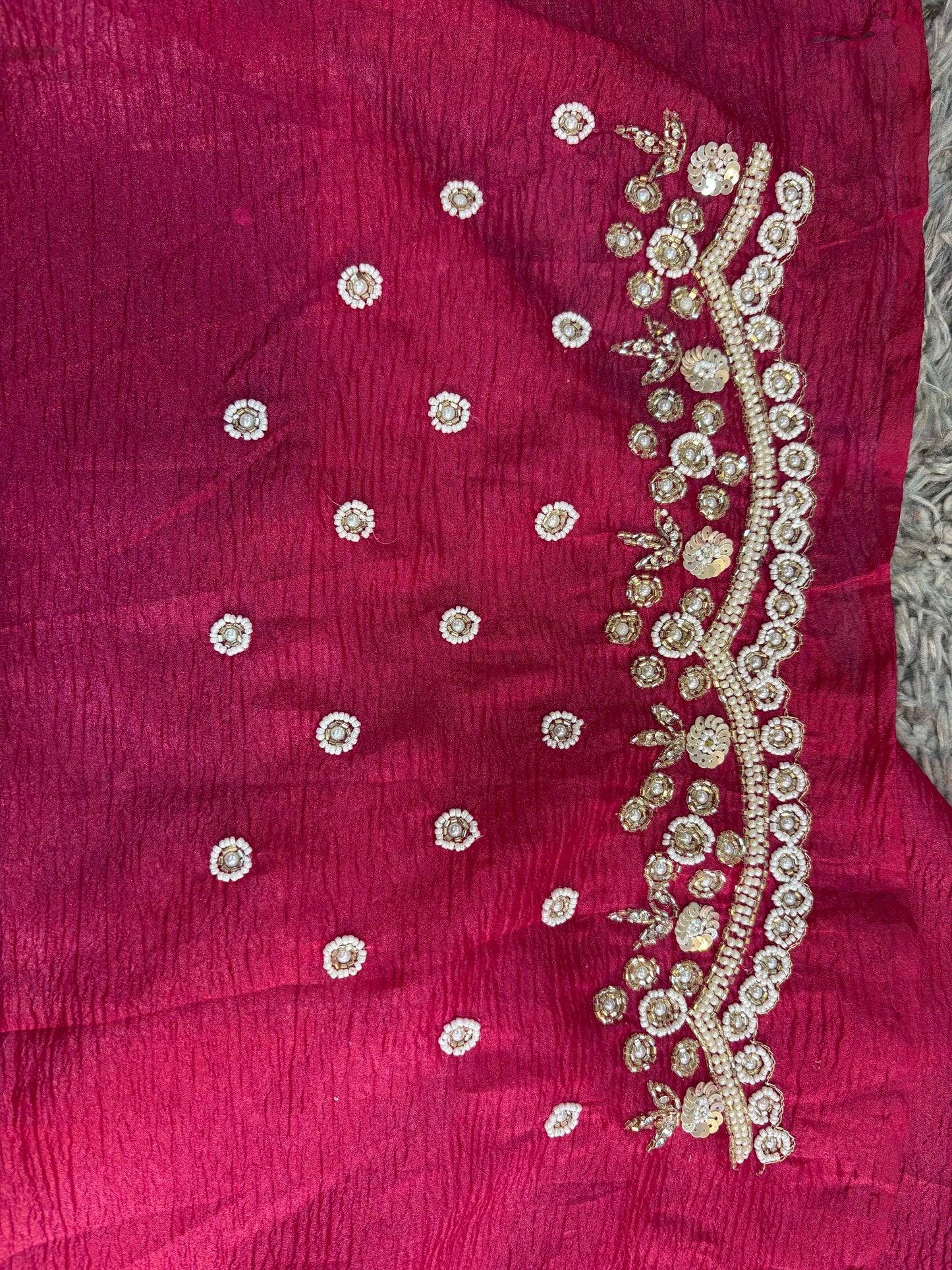 SHRUTI CRUSH TISSUE SAREE