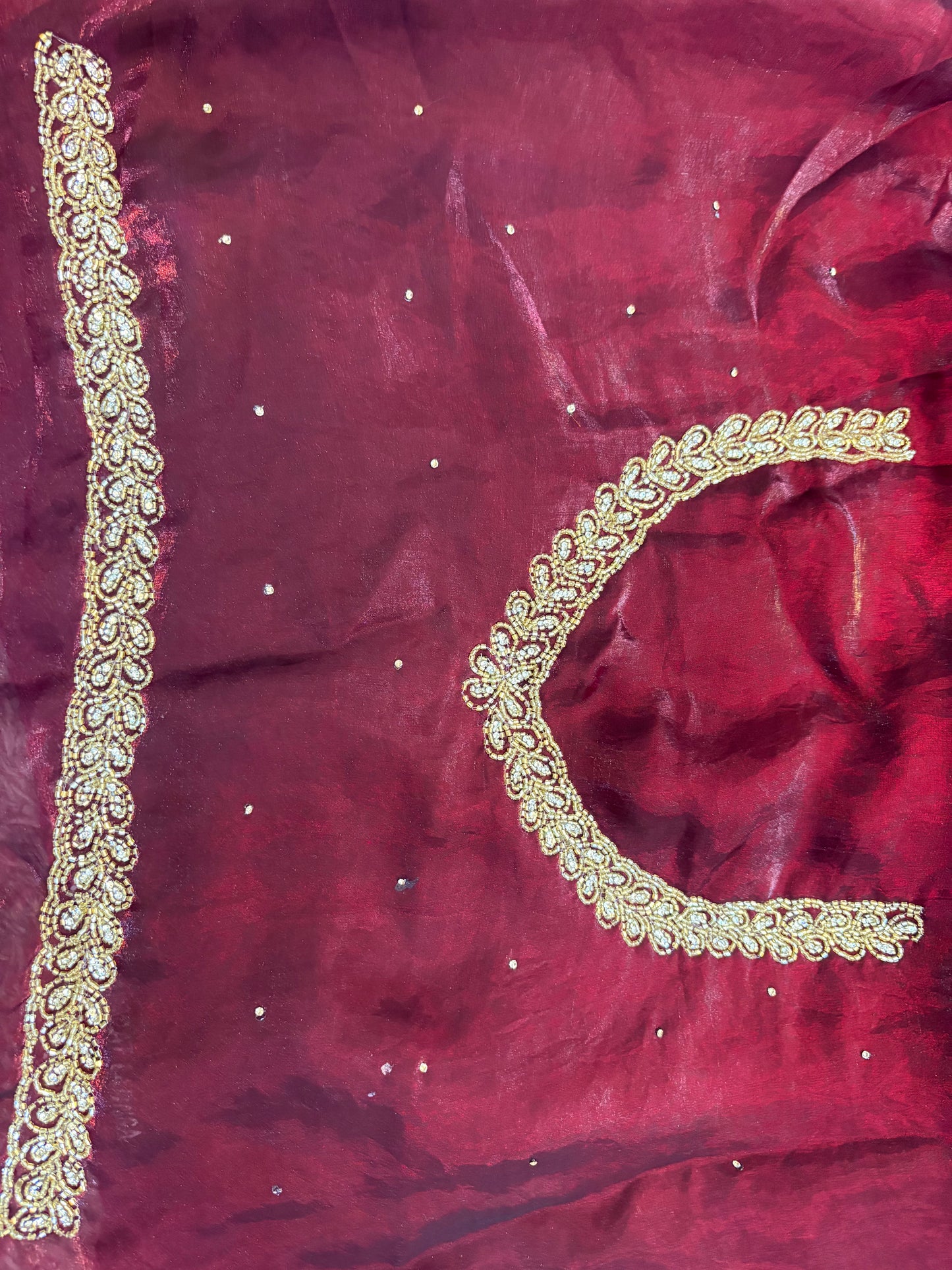 Vika Velvet Satin Saree