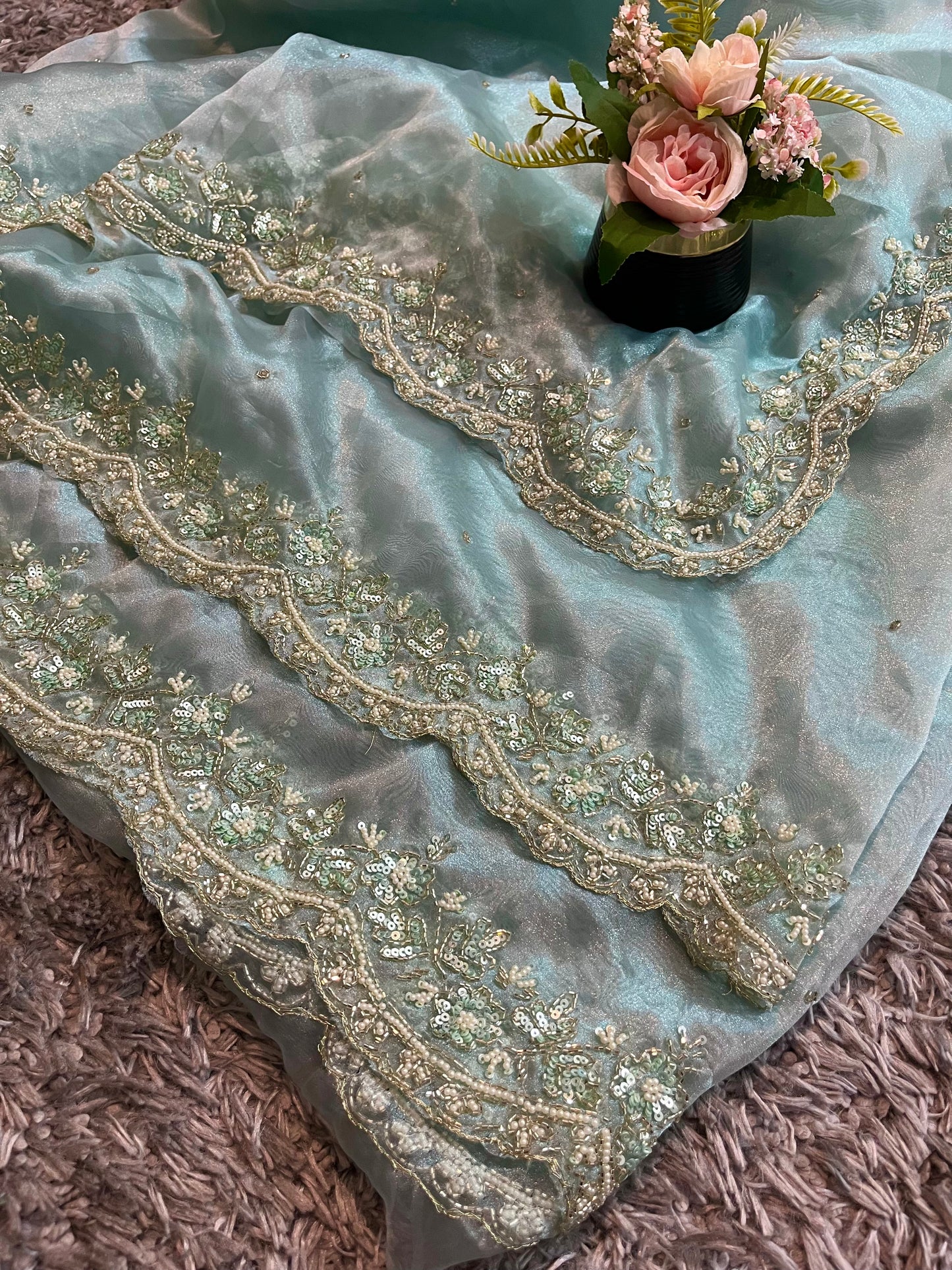 Jhalak Tissue Organza Saree – Ethereal Tissue-Organza Fabric