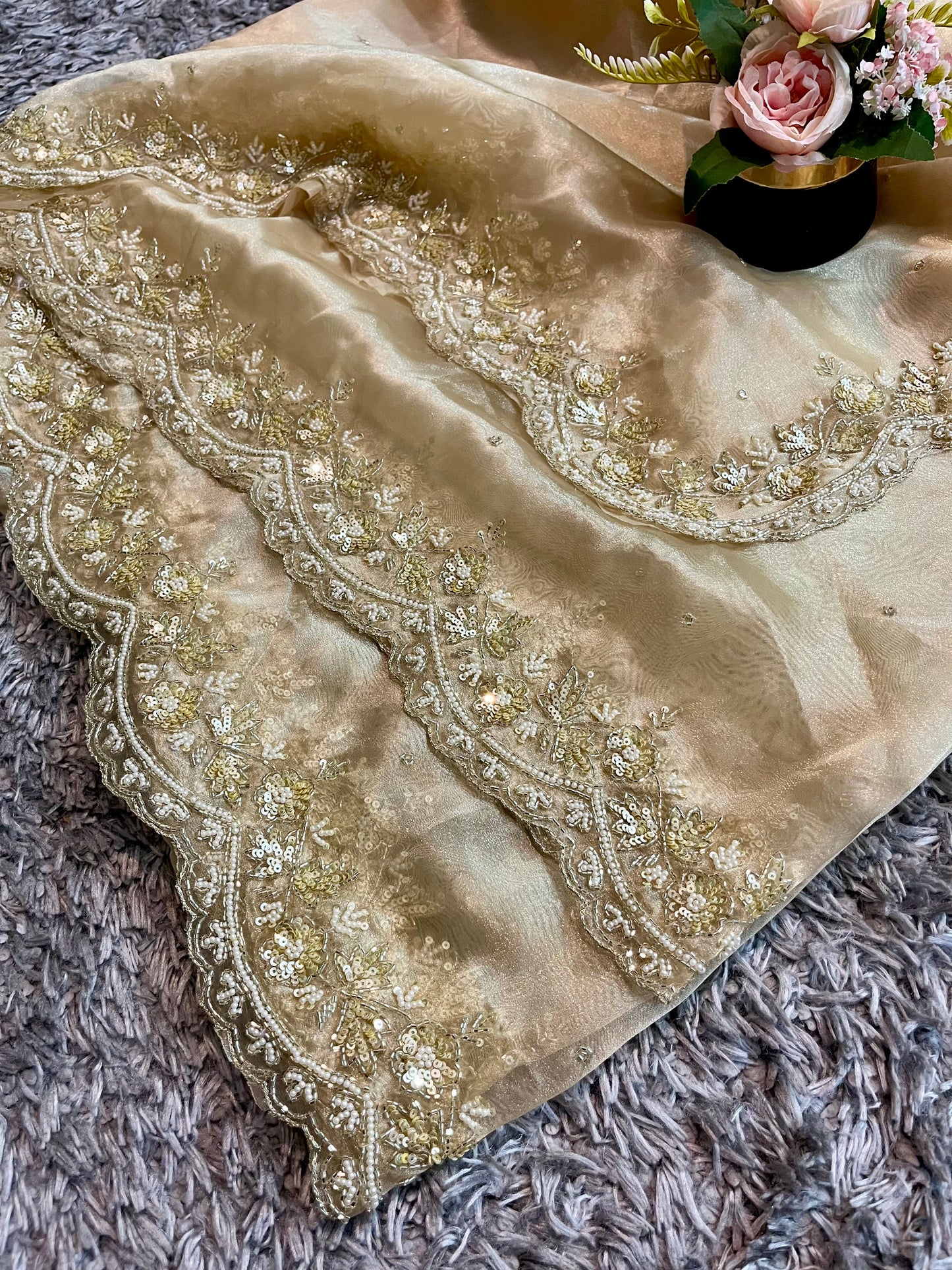 Jhalak Tissue Organza Saree – Ethereal Tissue-Organza Fabric