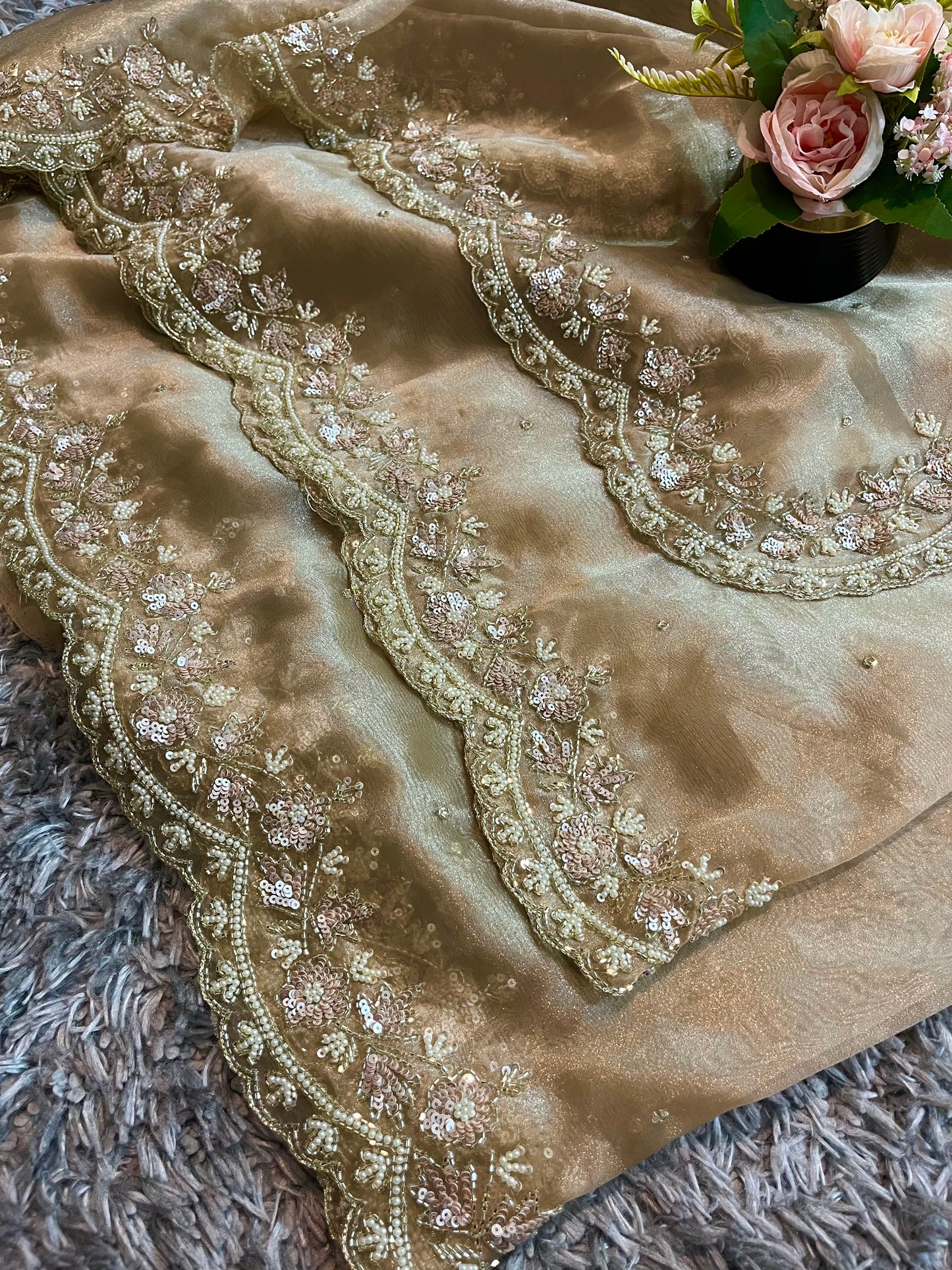 Jhalak Tissue Organza Saree – Ethereal Tissue-Organza Fabric