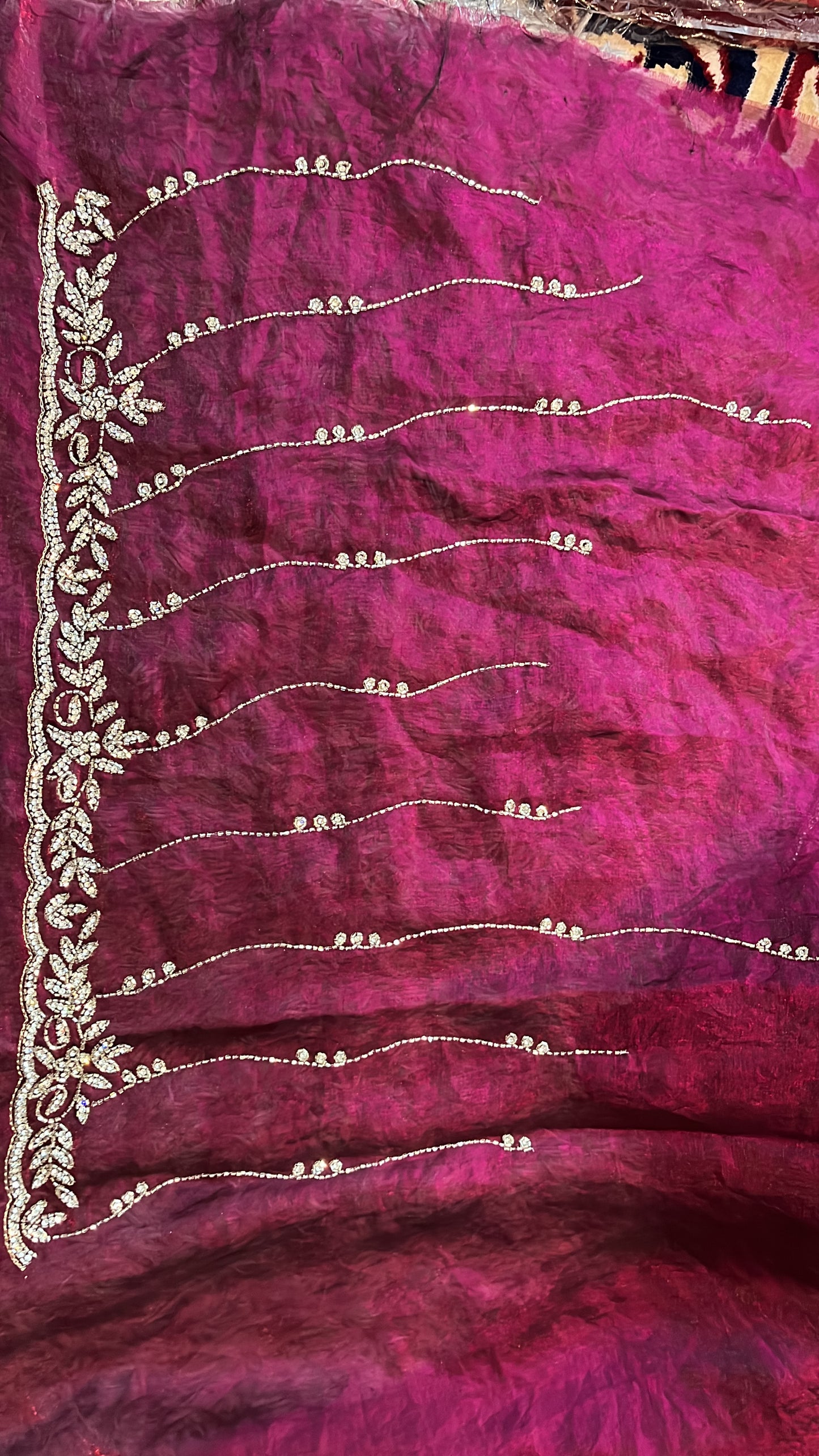 Chandni Velvet Satin Saree