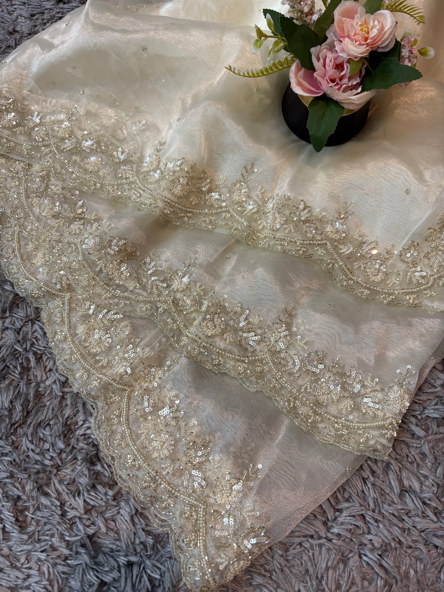 Jhalak Tissue Organza Saree – Ethereal Tissue-Organza Fabric