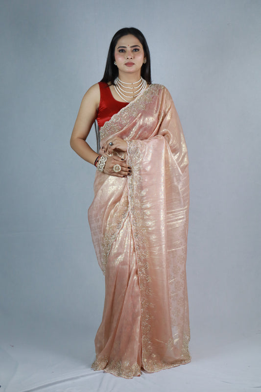 Damini Pure Jacquard Tissue Saree