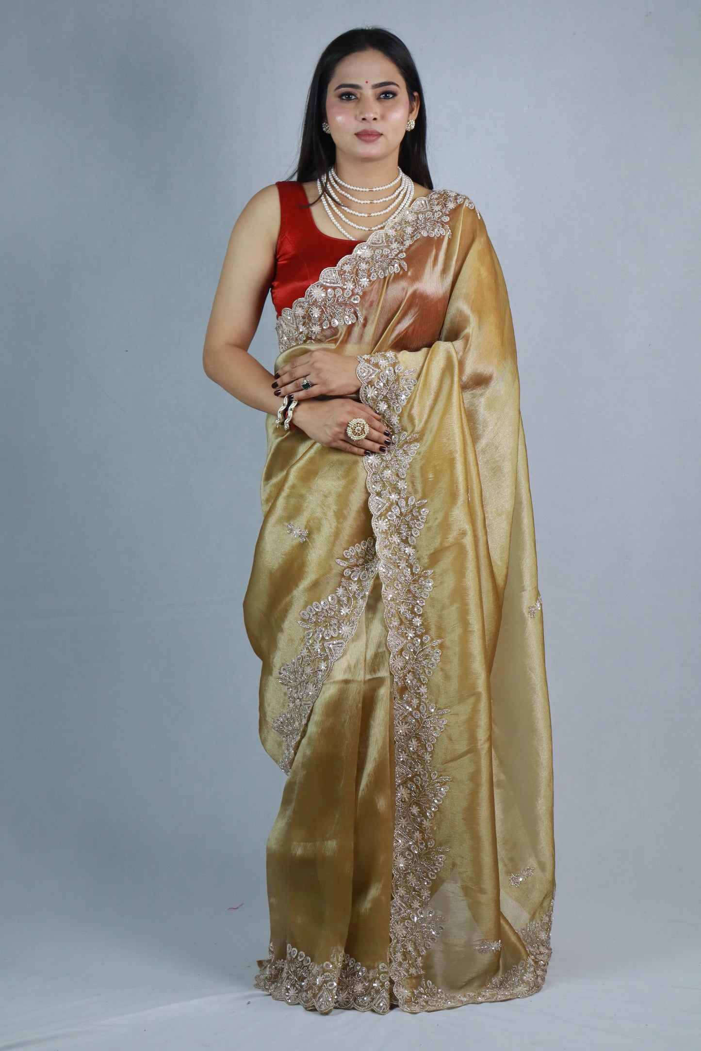 Payel Premium Jari Tissue Sarees