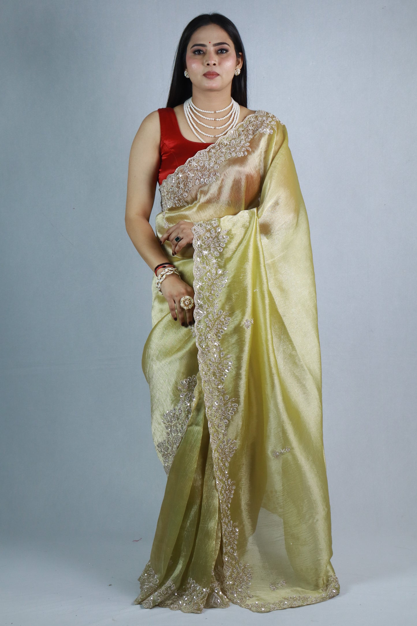 Payel Premium Jari Tissue Sarees