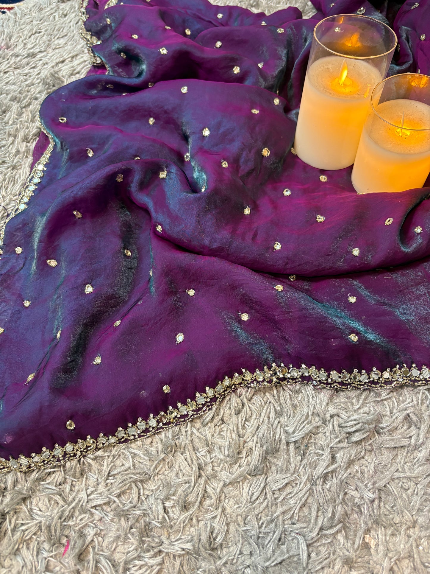 Kalika Velvet Satin saree