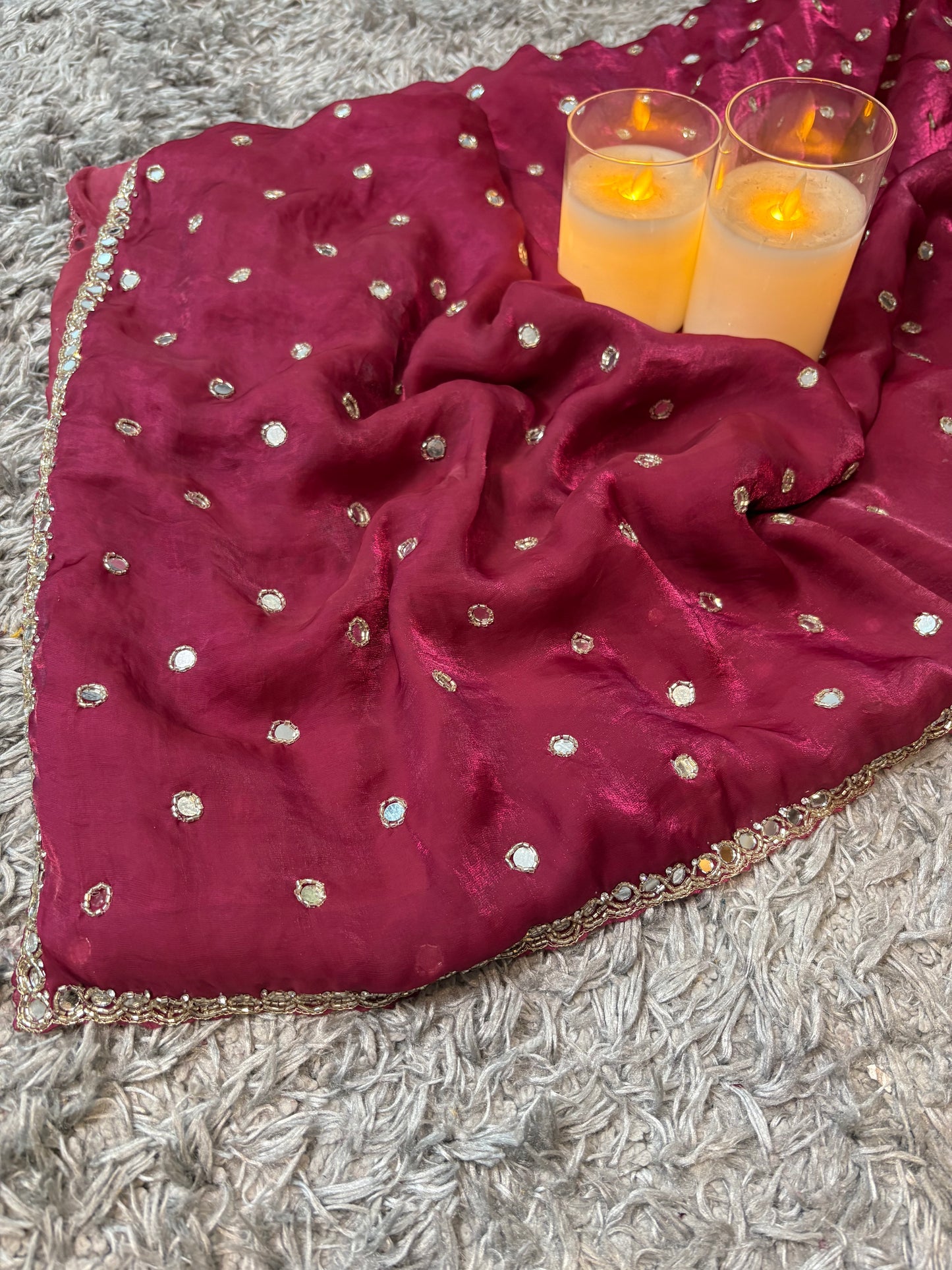 Kalika Velvet Satin saree