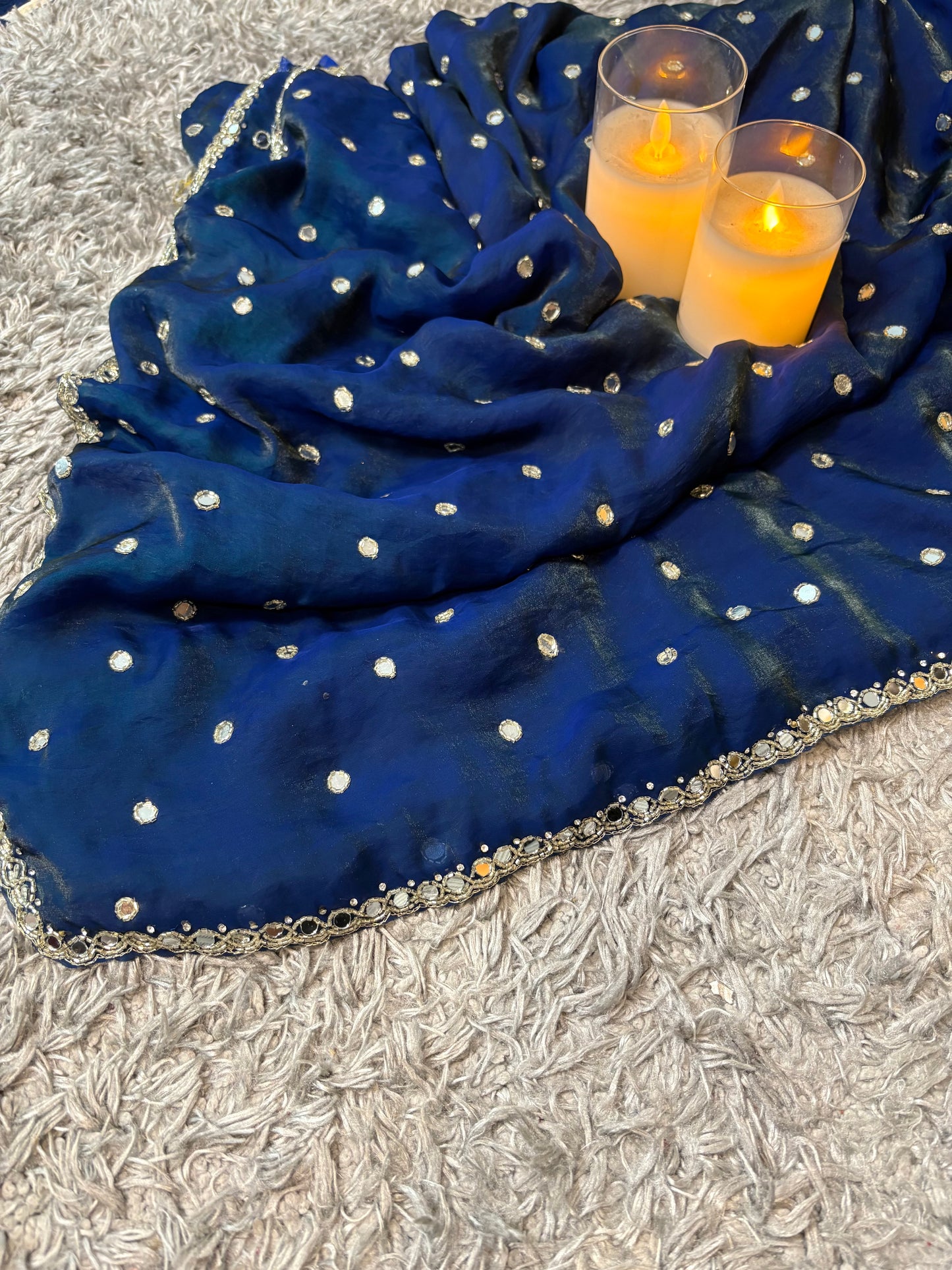 Kalika Velvet Satin saree