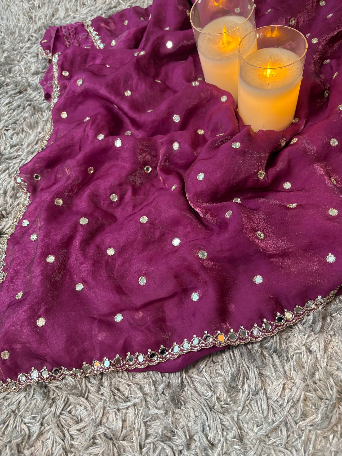 Kalika Velvet Satin saree